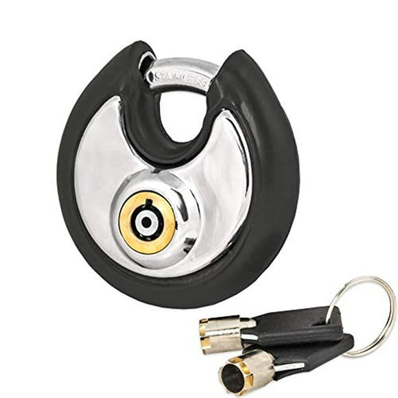 3-1/8 FJM Security Products SPSA80-CR-KA Triple Chrome Plated D-Shaped Security Padlock 3-1/8 FJM Security Products SPSA80-CR-KA Triple Chrome Plated D-Shaped Security Padlock